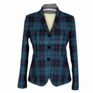 Premium Classic Women Tartan Check Jacket COBLAW- GR15877