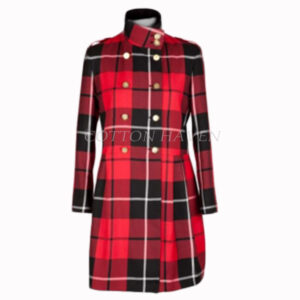 Premium Classic Women Tartan Coat COCOATW-GR 15876