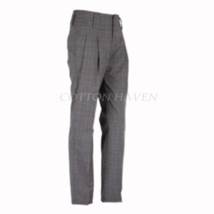 Premium Women Pleated Stretch Stripe Trouser COTROW-GR 191614