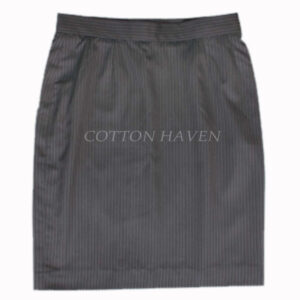 PREMIUM CLASSIC FINE WOOL STRIPE SKIRT CHBN 7006