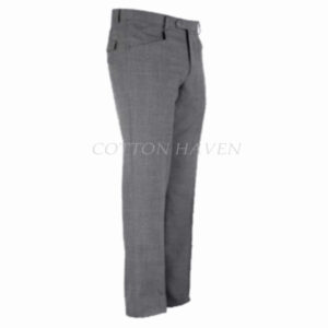 Premium Men's Pleatless Stripe Trouser COTROM-GR 680068