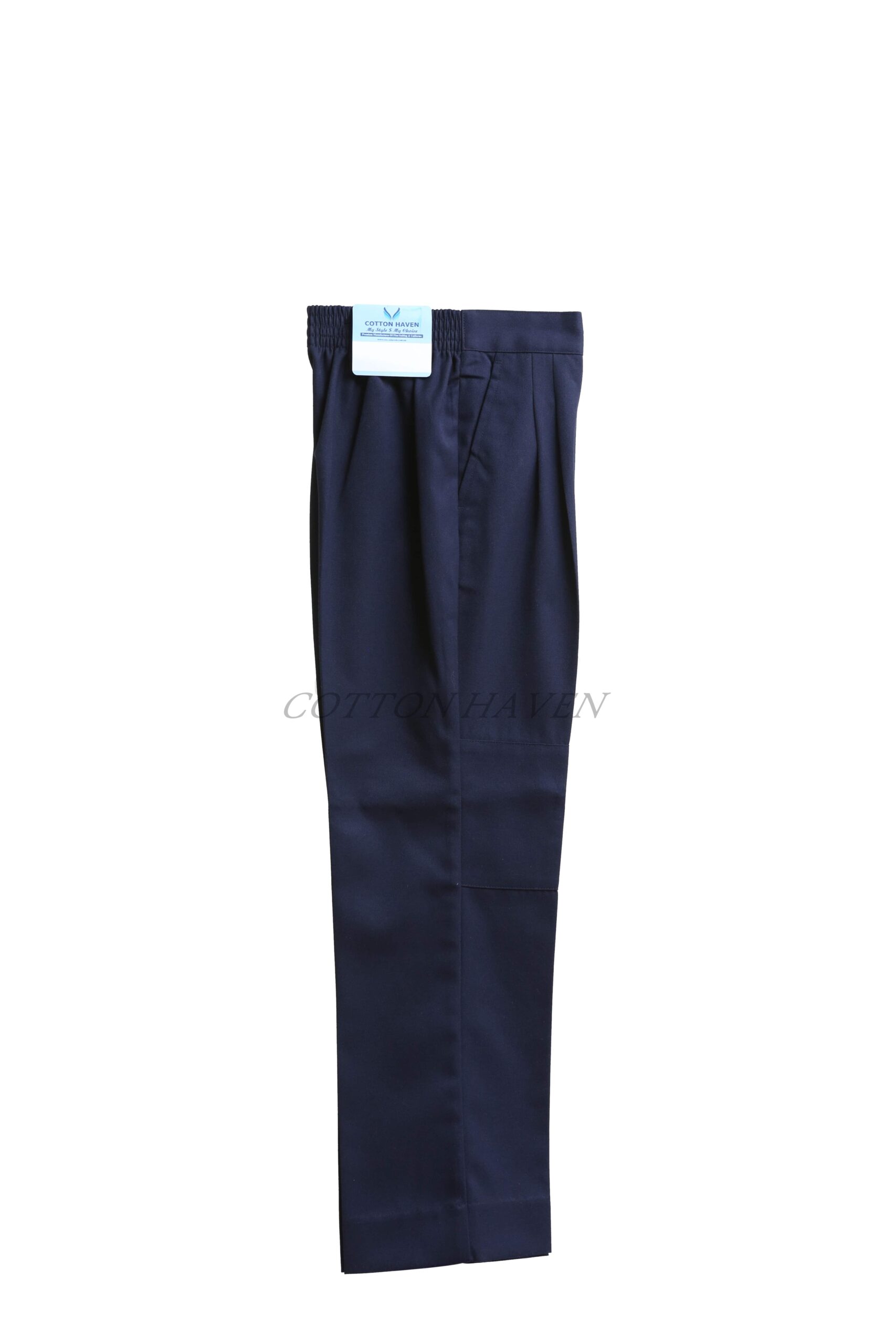 Back Elastic Pleated Gaberdine Double Knee Trouser - Boys CHTRO 806