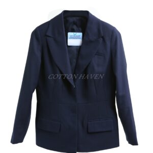 Premium Wool Blend School Peak Lapel Girls Jacket - CHBLA 702