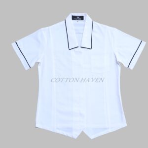 Girls Half Sleeve Organic Cotton Oxford Weave Shirt  - CHSHI 508