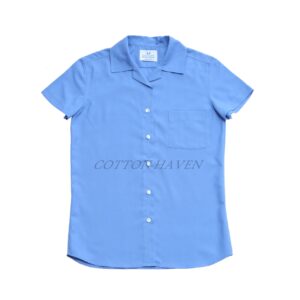 Girls Half Sleeve Organic Cotton Poplin Shirt  - CHSHI 510