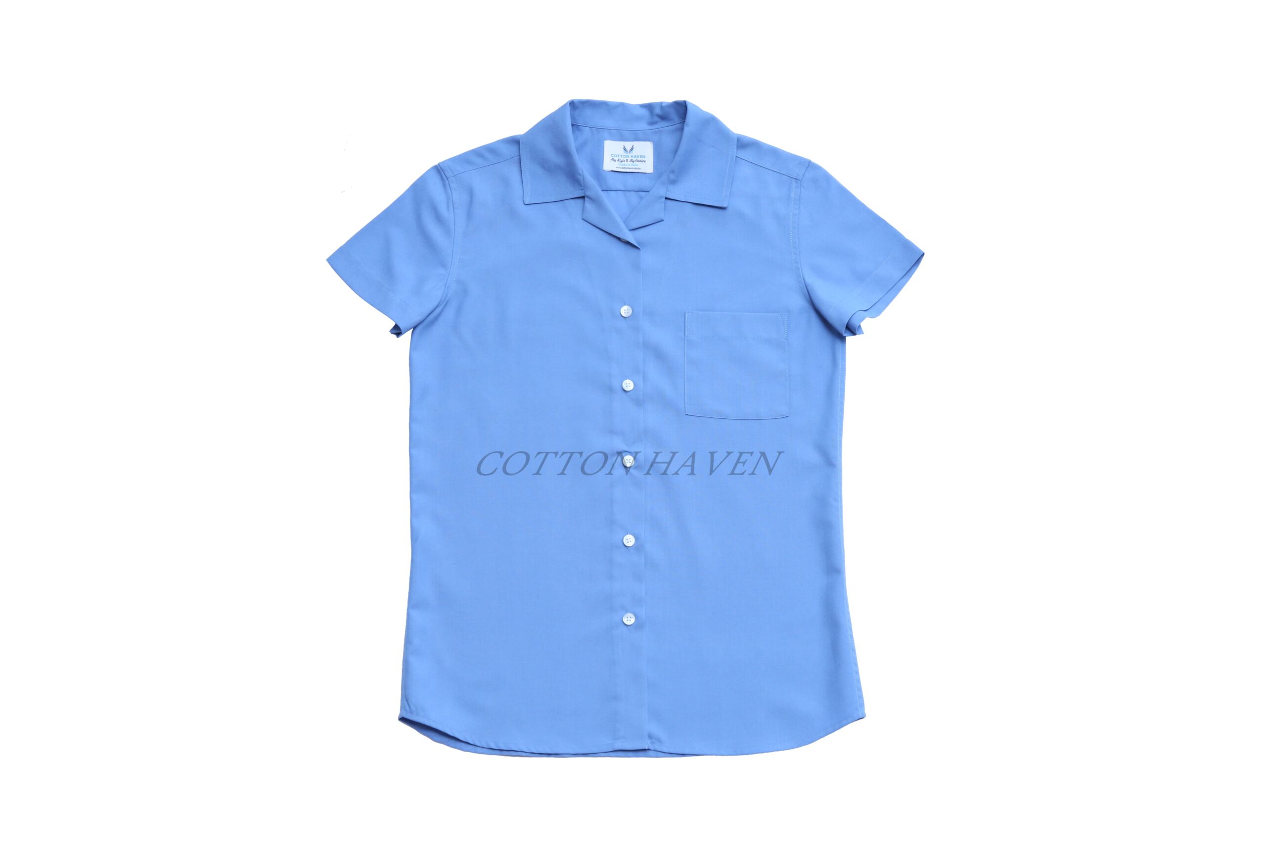Girls Half Sleeve Organic Cotton Poplin Shirt - CHSHI 510