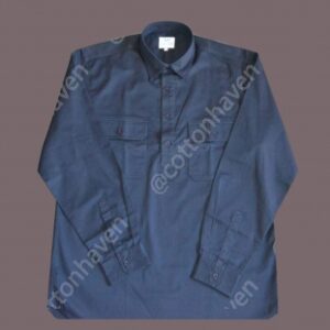 COTTON TWILL SHIRT- CLOSED FRONT - WWSHIM 653