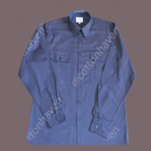 COTTON TWILL SHIRT- FRONT OPEN - WWSHIM 654