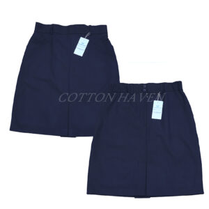 LADIES CORPORATE/HEALTH WEAR FRONT PLEATED  SKIRT CHBN 7001