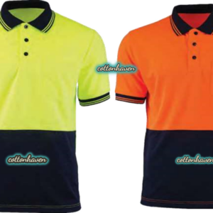 Hi-Vis Micro Mesh Short Sleeve Polo