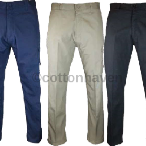 Cotton Canvas Cargo Work Pants