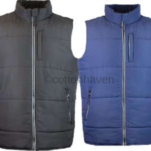 PUFFER VEST WITH POLAR FLEECE LINING