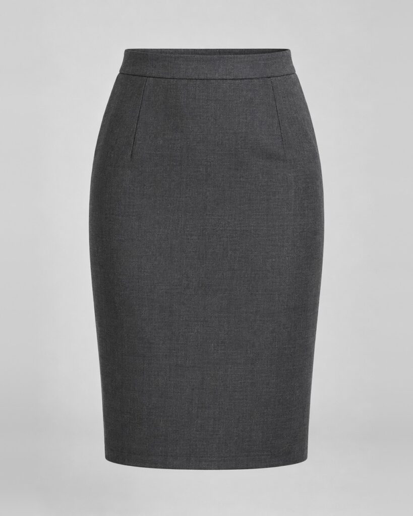 Charcoal Pencil Skirt