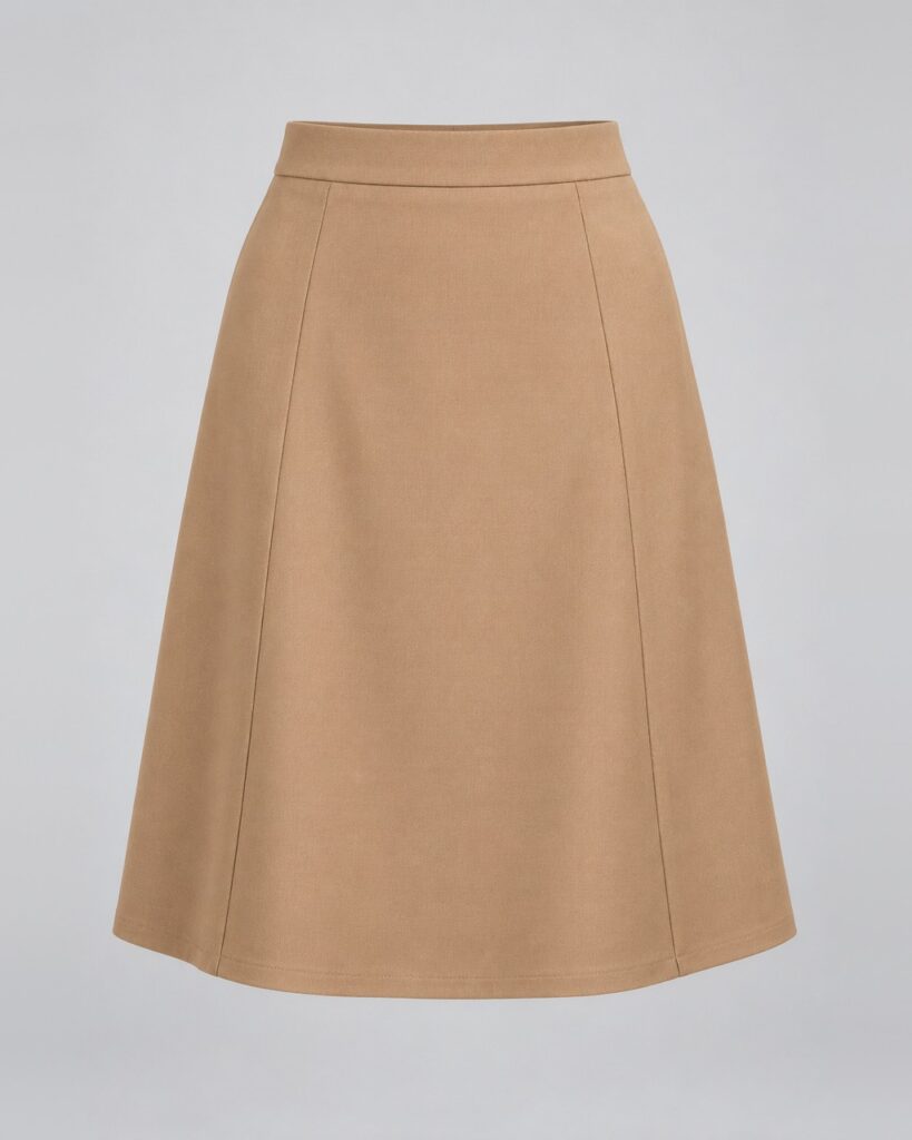 Camel A-Line Skirt