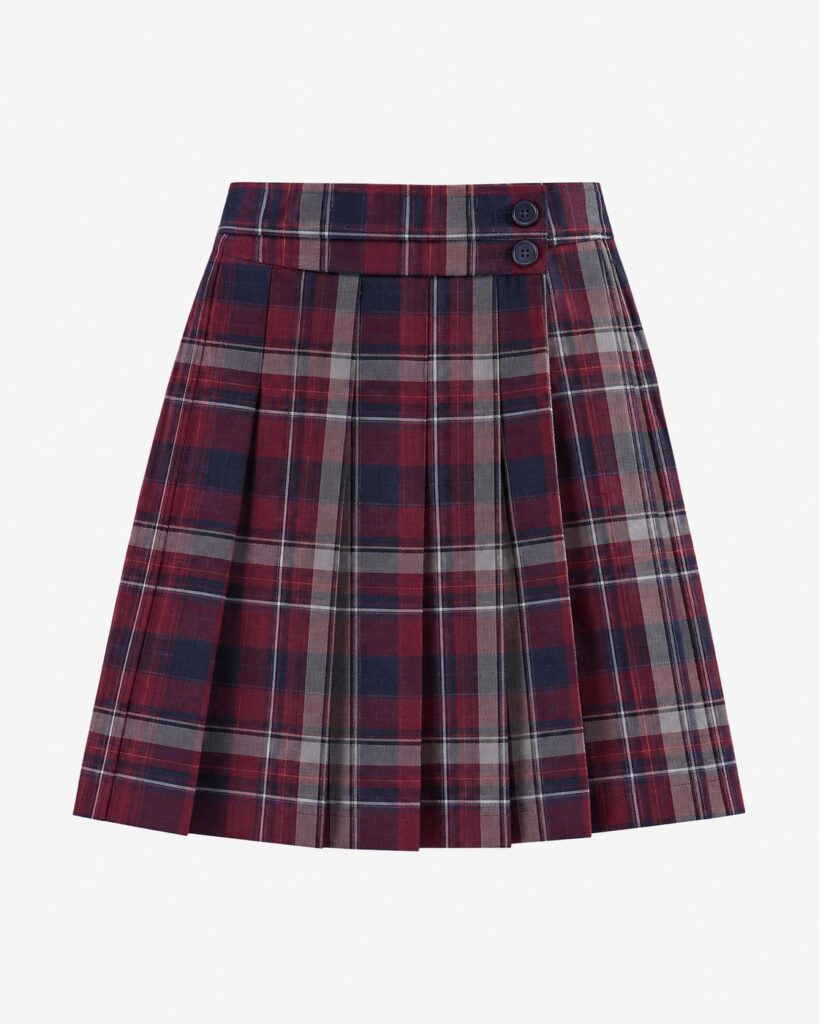 Pleated PV skirt