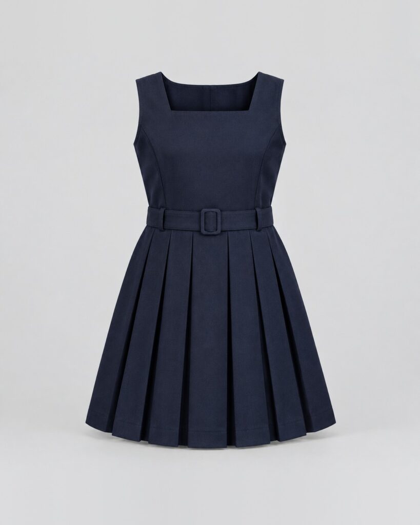 Pinafore Poly Viscose Dress