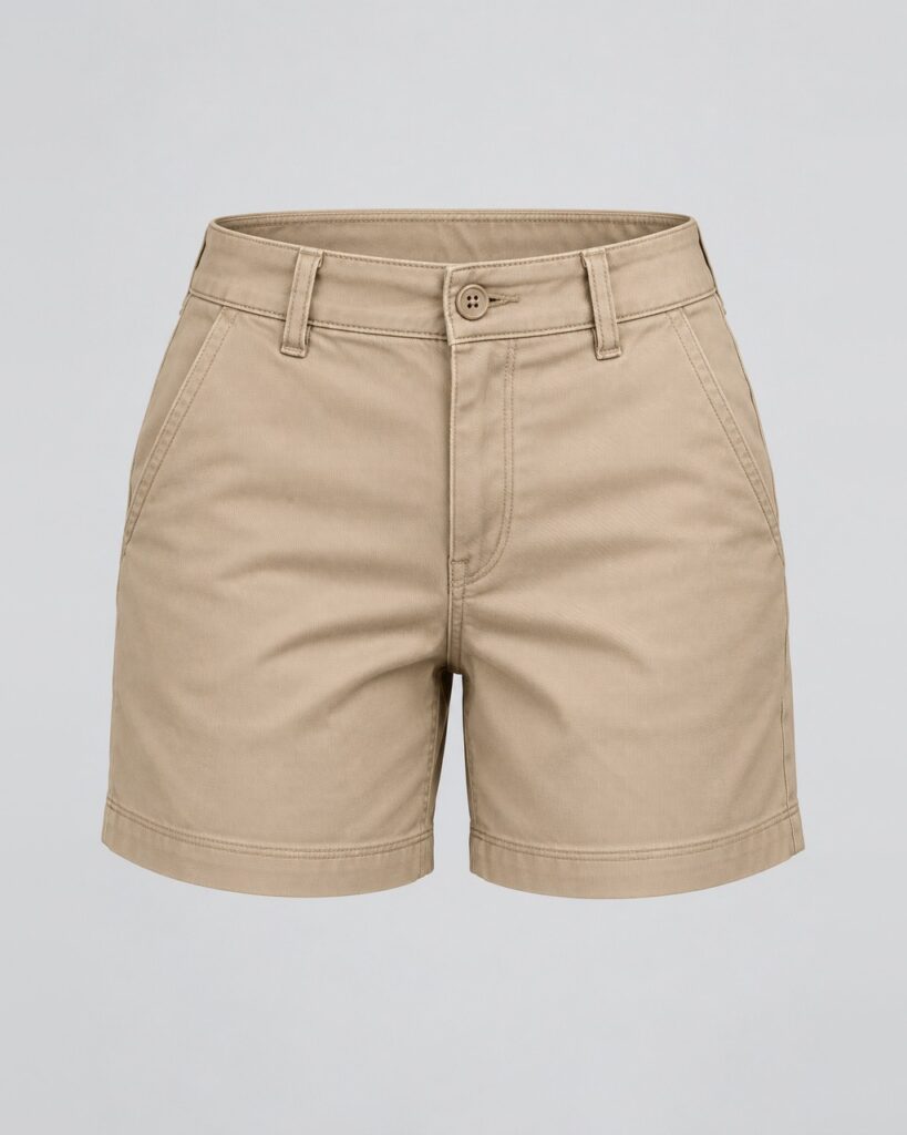 Cotton Drill Shorts — Stone