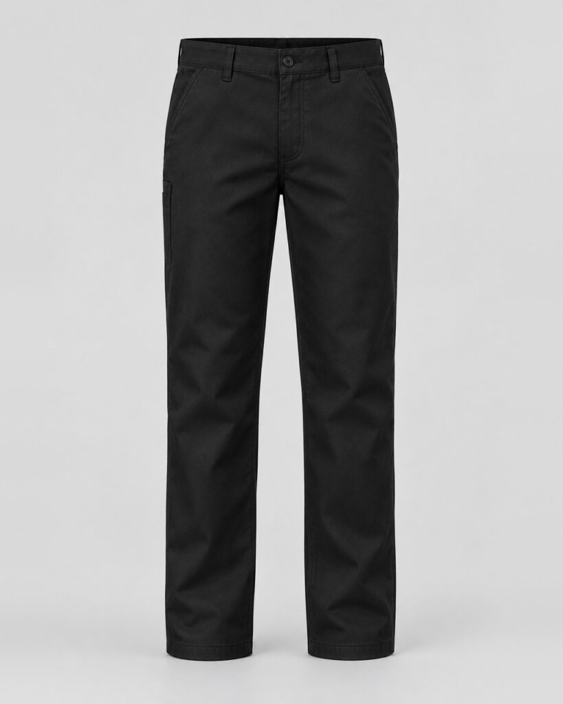 Cotton Drill Pants — Black